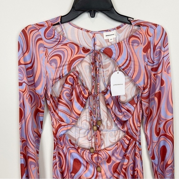 Song of Style Coraline Mini Dress in Aven Multi Swirl Size XXS - Picture 3 of 15